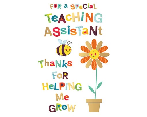 For A Special Teaching Assistant - Thanks For Helping Me Grow