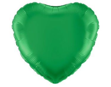 18IN GREEN HEART FOIL BALLOON