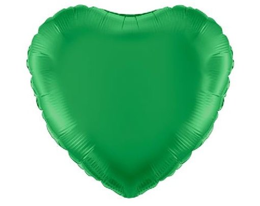 18IN GREEN HEART FOIL BALLOON
