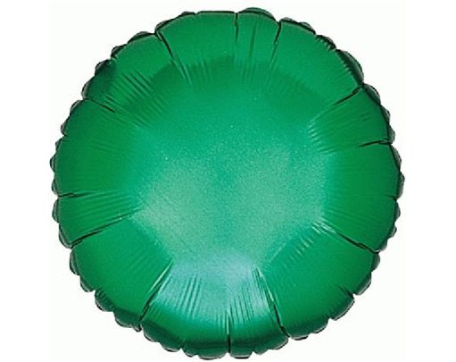 18IN GREEN ROUND FOIL BALLOON