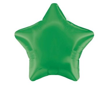 19IN GREEN STAR FOIL BALLOON