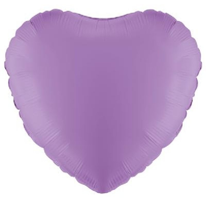 18IN PASTEL LAVENDER HEART FOIL BALLOON