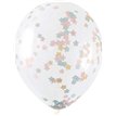 (5) 16IN ASST CONFETTI CLEAR BALLOON