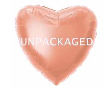 18IN ROSE GOLD HEART UNPAKAGED FOIL  12S