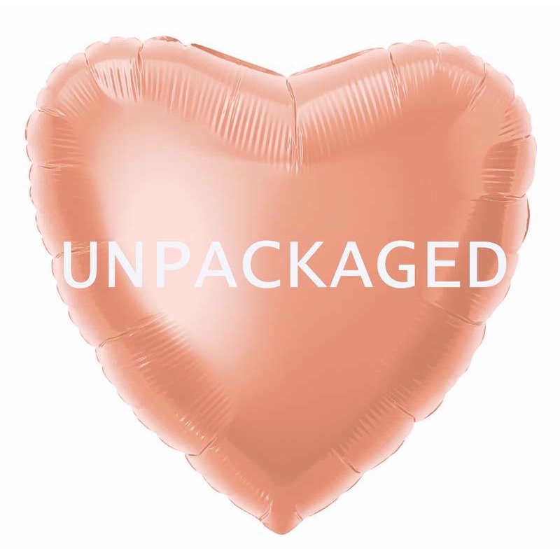 18IN ROSE GOLD HEART UNPAKAGED FOIL  12S
