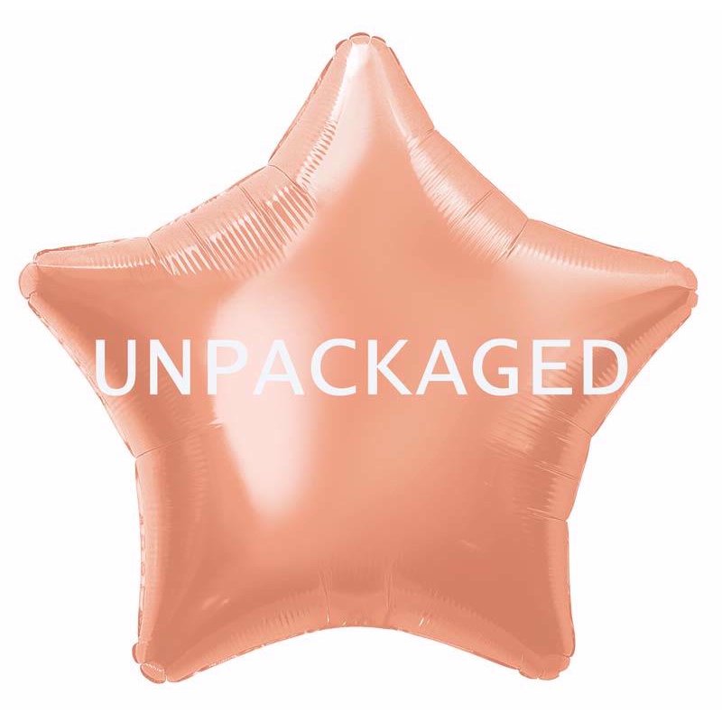 20IN ROSE GOLD STAR UNPACKAGED FOIL  12S