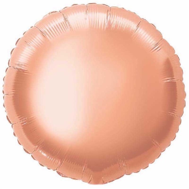 18IN ROSE GOLD ROUND FOIL BALLOON