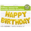 14IN GOLD HAPPY BIRTHDAY LETTER KIT