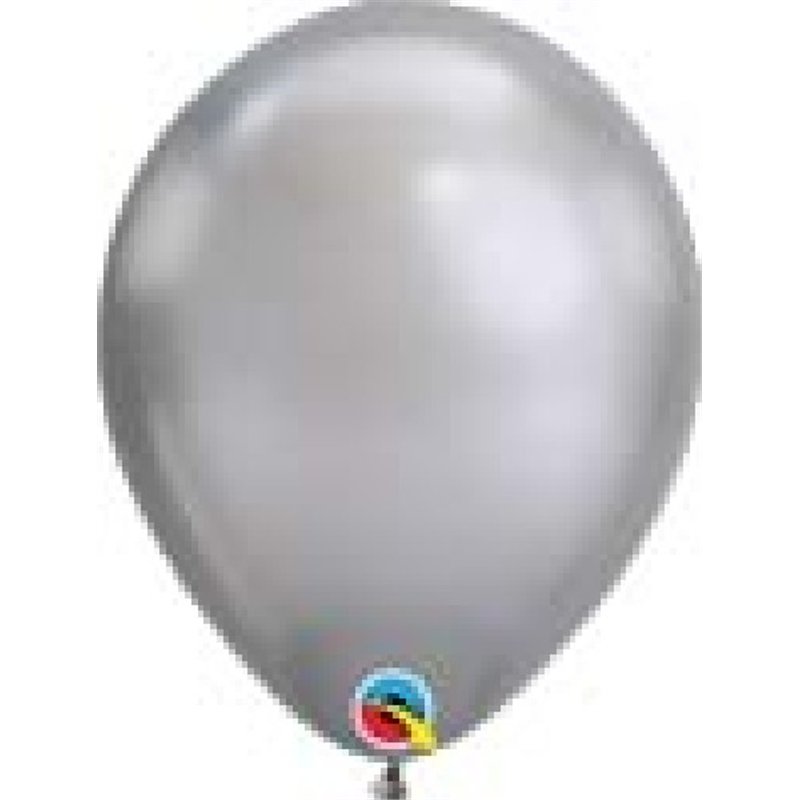 (100) 11in CHROME SILVER QUALATEX