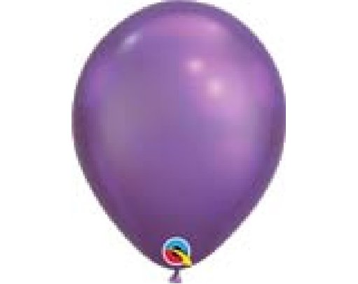 (100) 11IN CHROME PURPLE QUALATEX