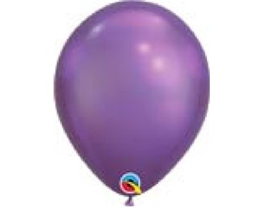 (25) 11IN CHROME PURPLE QUALATEX