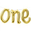 30CMX1.5M GOLD ONE AIR FILL FOIL BALLOON
