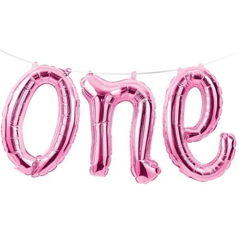 30CMX1.5M PINK ONE AIR FILL FOIL BALLOON