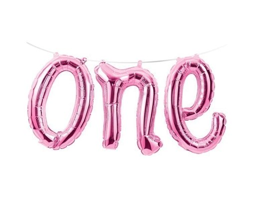 30CMX1.5M PINK ONE AIR FILL FOIL BALLOON