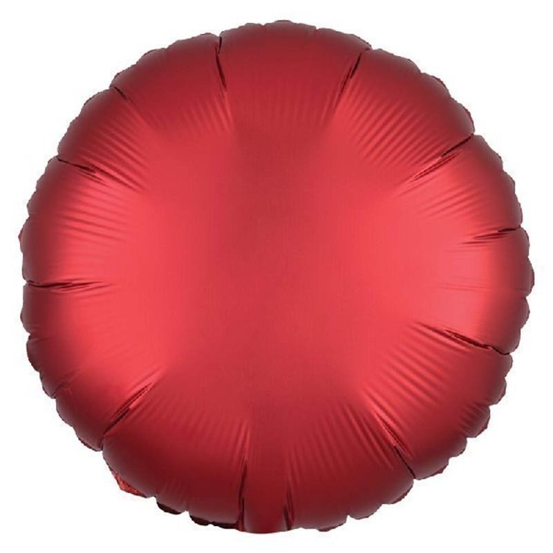 18IN SATIN LUXE SANGRIA CIRCLE FOIL
