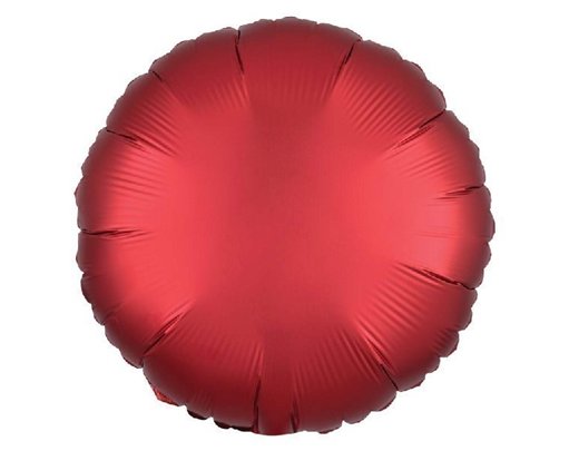 18IN SATIN LUXE SANGRIA CIRCLE FOIL