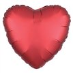 18IN SATIN LUXE SANGRIA HEART FOIL