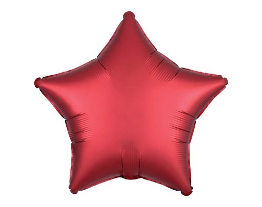 19IN SATIN LUXE SANGRIA STAR FOIL