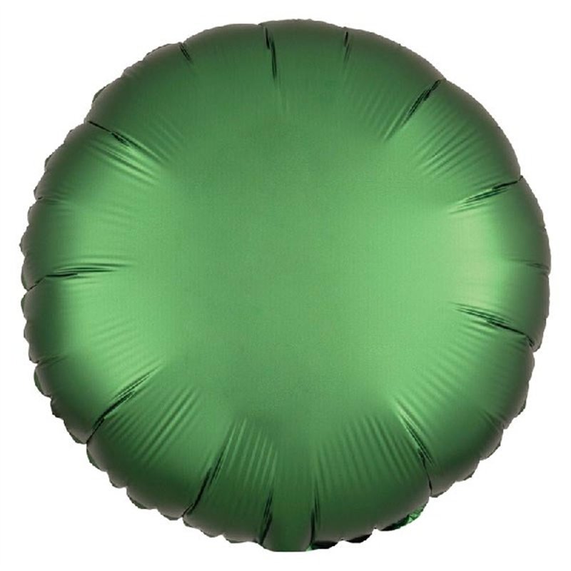 18IN SATIN LUXE EMERALD CIRCLE FOIL