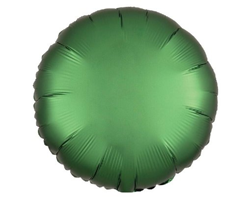 18IN SATIN LUXE EMERALD CIRCLE FOIL