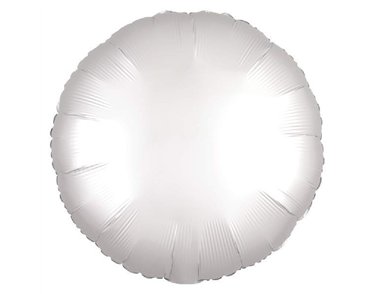 18IN SATIN LUXE WHITE SATIN CIRCLE FOIL
