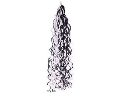 BLACK / WHITE BALLOON TASSEL
