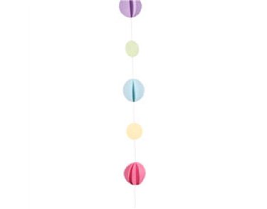 PASTEL COLOURS CIRCLE BALLOON TAIL