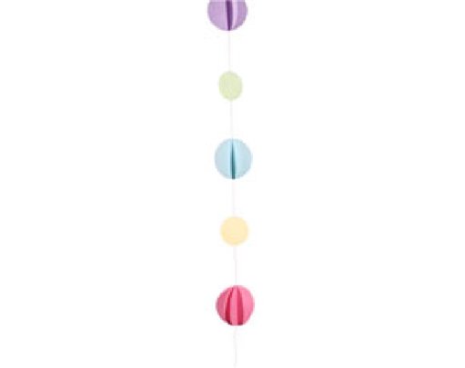 PASTEL COLOURS CIRCLE BALLOON TAIL