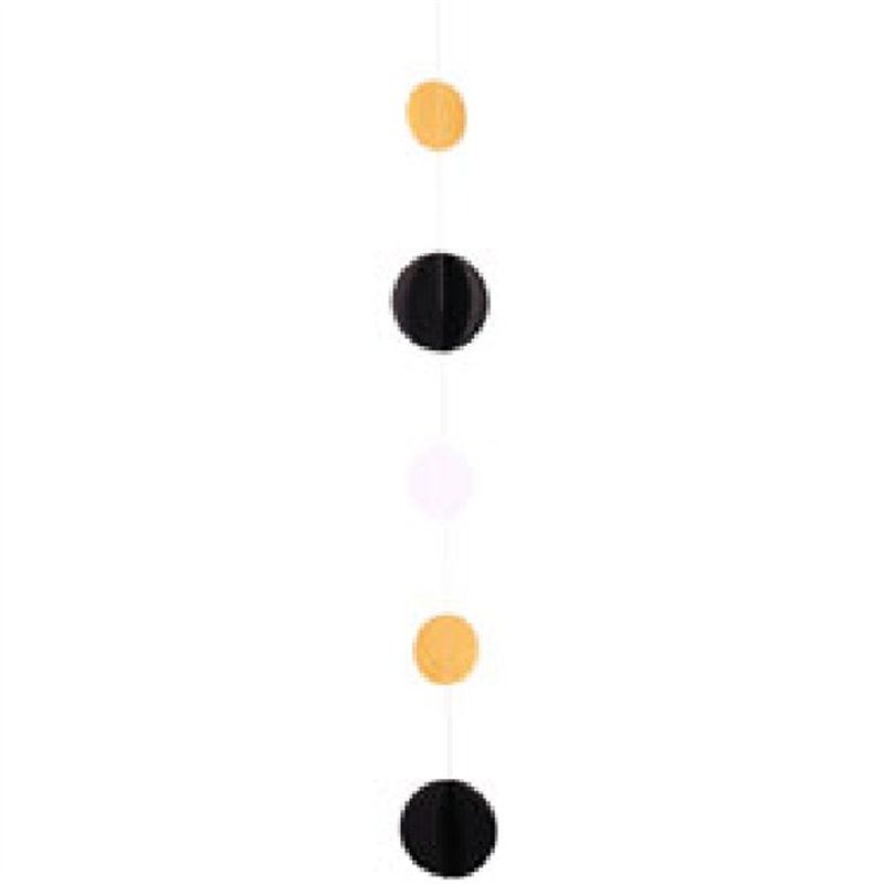 BLACK / WHITE / GOLD CIRCLE BALLOON TAIL