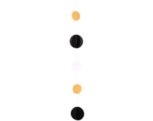 BLACK / WHITE / GOLD CIRCLE BALLOON TAIL