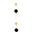 BLACK / WHITE / GOLD CIRCLE BALLOON TAIL