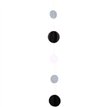 BLACK / WHITE / SILVER CIRCLE BALLOON TAIL