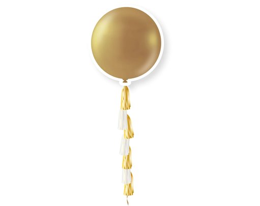 36IN GOLD METALLIC  WITH TASSEL
