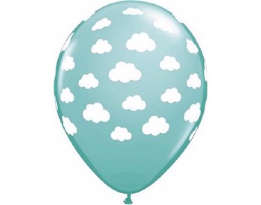 (25) 11IN CARIBBEAN BLUE CLOUDS QUALATEX