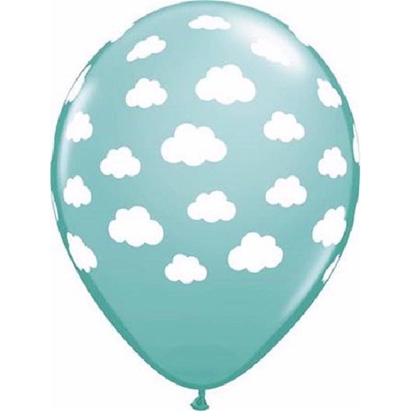 (25) 11IN CARIBBEAN BLUE CLOUDS QUALATEX
