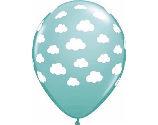 (25) 11IN CARIBBEAN BLUE CLOUDS QUALATEX