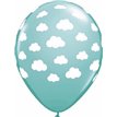(25) 11IN CARIBBEAN BLUE CLOUDS QUALATEX