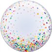 24IN COLORFUL CONFETTI DOTS DECO BUBBLE