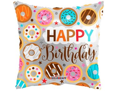 18IN HAPPY BIRTHDAY DONUTS FOIL BALLOON