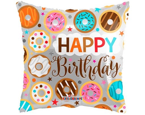 18IN HAPPY BIRTHDAY DONUTS FOIL BALLOON