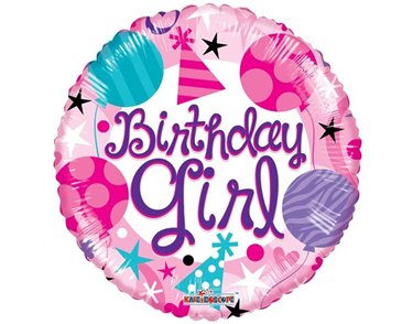 18IN BIRTHDAY GIRL FOIL BALLOON