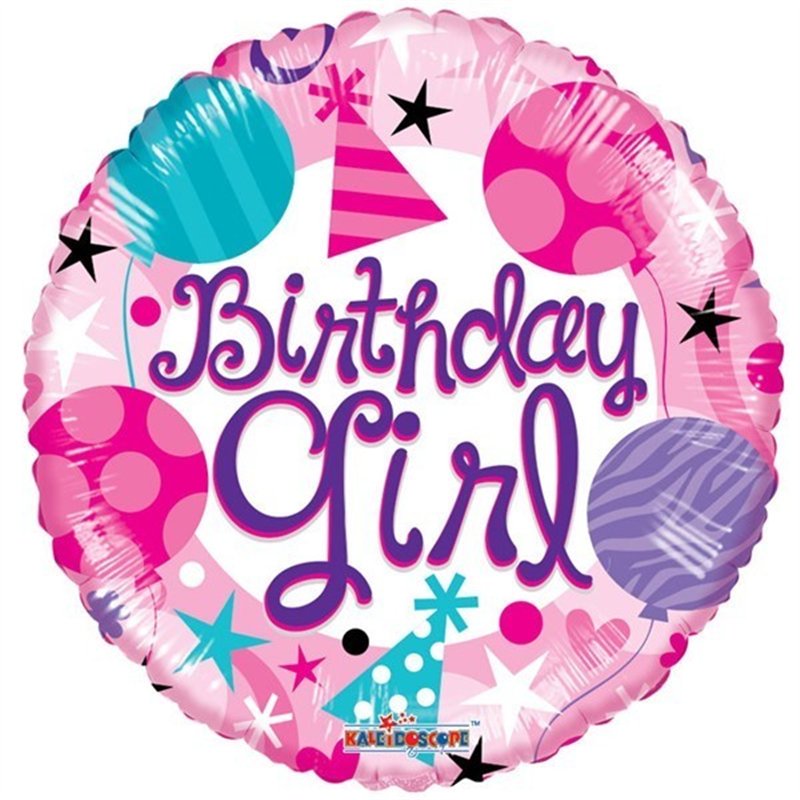 18IN BIRTHDAY GIRL FOIL BALLOON