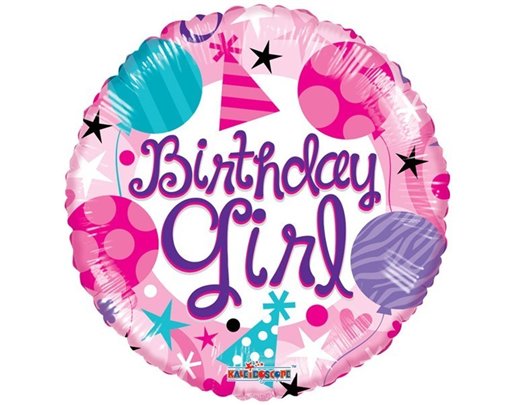 18IN BIRTHDAY GIRL FOIL BALLOON