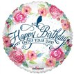18IN HAPPY BIRTHDAY WATERCOLOURS FOIL