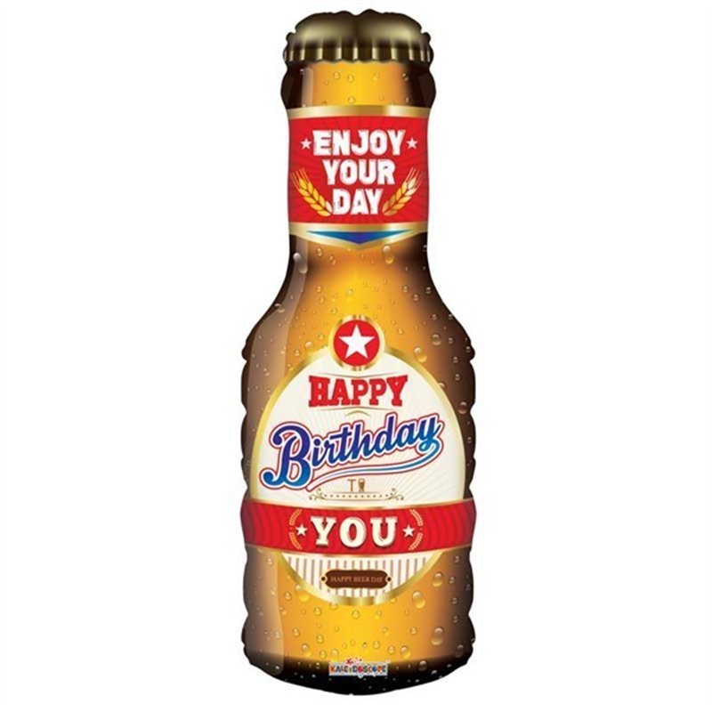 36IN HAPPY BIRTHDAY BEER SUPERSHAPE