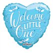 18IN WELCOME LITTLE ONE BLUE FOIL BALLOON