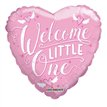 18IN WELCOME LITTLE ONE PINK FOIL BALLOON