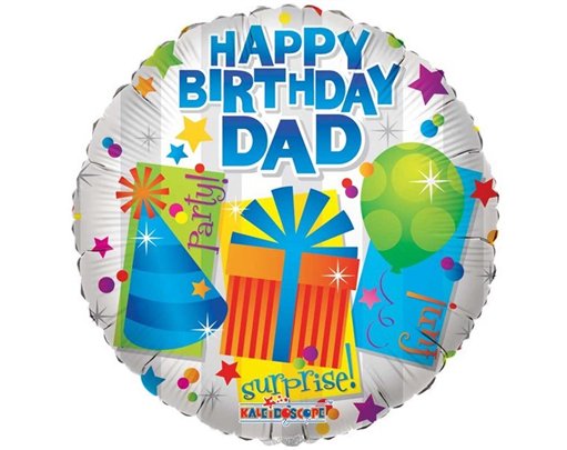 18IN HAPPY BIRTHDAY DAD FOIL BALLOON