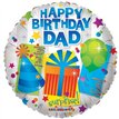 18IN HAPPY BIRTHDAY DAD FOIL BALLOON