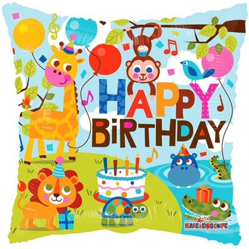 18IN BIRTHDAY JUNGLE FOIL BALLOON